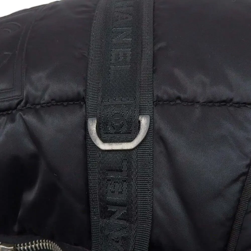 CHANEL Black Logo Boston Bag